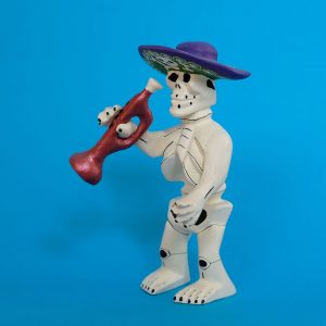 ガイコツ トランペット吹き