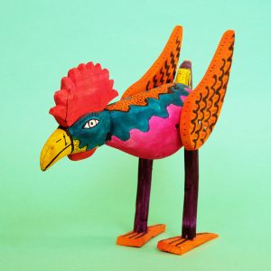 ウッドカービング にわとり