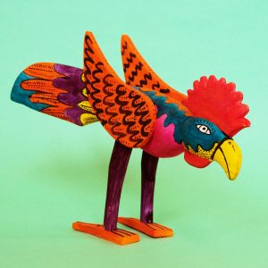 ウッドカービング にわとり