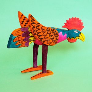 ウッドカービング にわとり