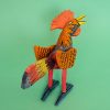 メキシコ ウッドカービング にわとり
