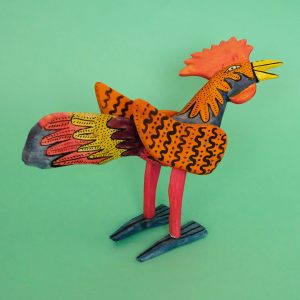 メキシコ ウッドカービング にわとり