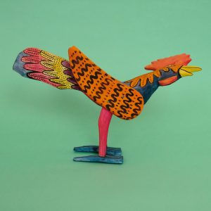 メキシコ ウッドカービング にわとり