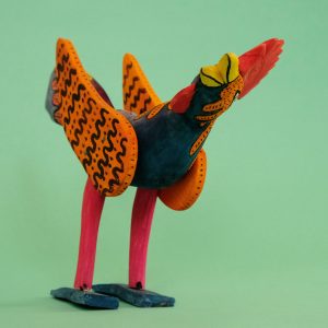 メキシコ ウッドカービング にわとり