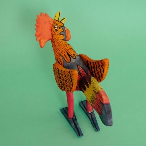 メキシコ ウッドカービング にわとり