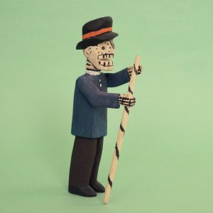 オアハカ ウッドカービング ガイコツ