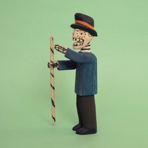 オアハカ ウッドカービング ガイコツ