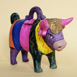 メテペック 土人形 牛