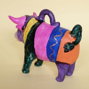 メテペック 土人形 牛