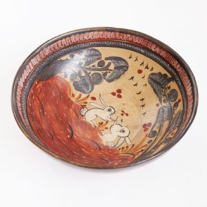 トナラ焼 ボウル うさぎ