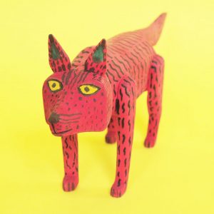 オアハカ ウッドカービング コヨーテ