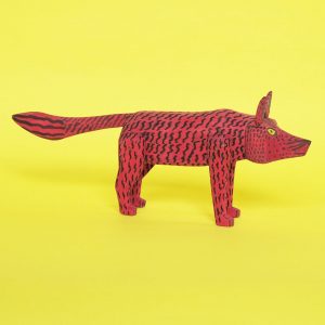 オアハカ ウッドカービング コヨーテ