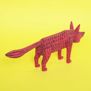 オアハカ ウッドカービング コヨーテ