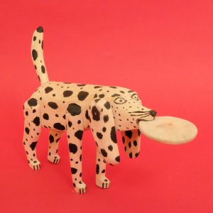 オアハカ 木彫 犬 トルティーヤ