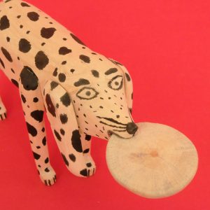 オアハカ 木彫 犬 トルティーヤ