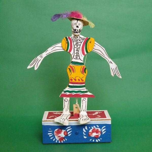 グメルシンド エスパーニャ 踊るガイコツ メキシコ民芸玩具