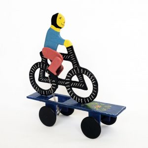メキシコ 民芸玩具 自転車おもちゃ