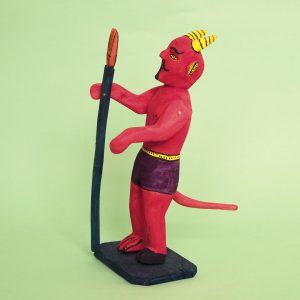 オアハカ ウッドカービング 悪魔