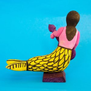 オアハカ ウッドカービング 人魚