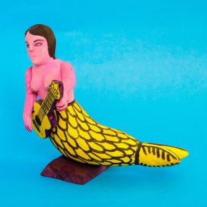 オアハカ ウッドカービング 人魚