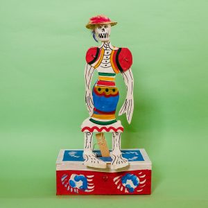 踊るガイコツ（メキシコ民芸玩具）- LABRAVA [メキシコ 民芸