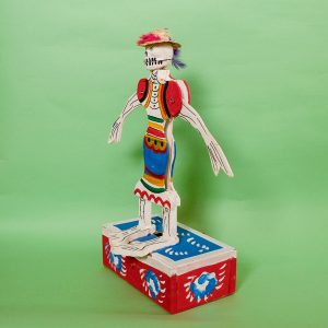 メキシコ 民芸玩具 グメルシンド エスパーニャ からくり ガイコツ