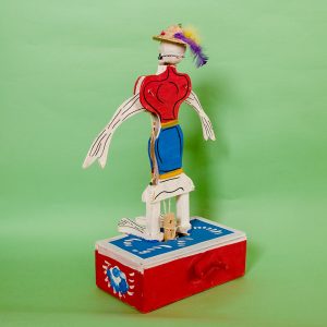 メキシコ 民芸玩具 グメルシンド エスパーニャ からくり ガイコツ