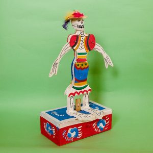 メキシコ 民芸玩具 グメルシンド エスパーニャ からくり ガイコツ