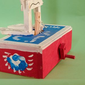 メキシコ 民芸玩具 グメルシンド エスパーニャ からくり ガイコツ