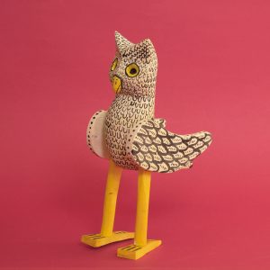 オアハカ ウッドカービング フクロウ