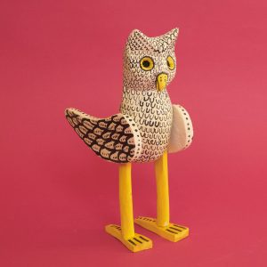 オアハカ ウッドカービング フクロウ