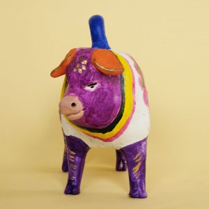 メテペック 土人形 ブタ 置物