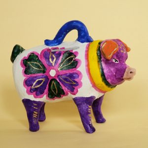 メテペック 土人形 ブタ 置物