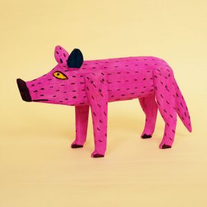 メキシコ オアハカ ウッドカーヴィング ぶた