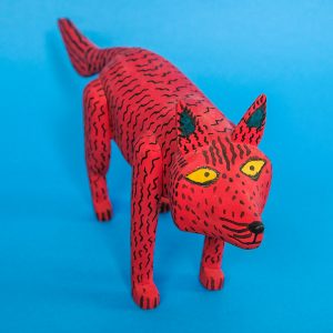 メキシコ ウッドカービング 置物 コヨーテ