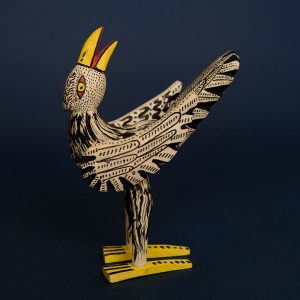 コンドル 木彫 置物