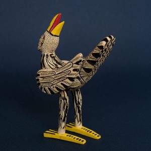 コンドル 木彫 置物