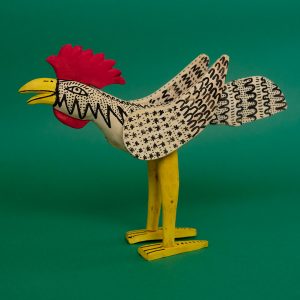メキシコ ウッドカービング にわとり