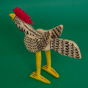 メキシコ ウッドカービング にわとり