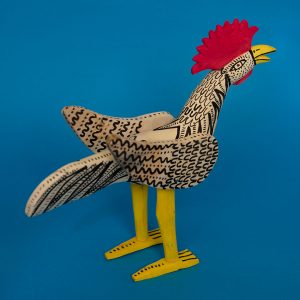 オアハカ 木彫り 置物 にわとり