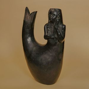 メキシコ 黒陶 人魚 オアハカ