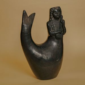 メキシコ 黒陶 人魚 オアハカ