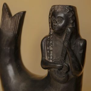 メキシコ 黒陶 人魚 オアハカ