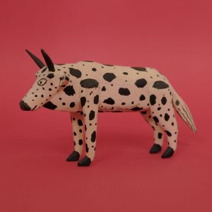 オアハカ ウッドカービング 牛