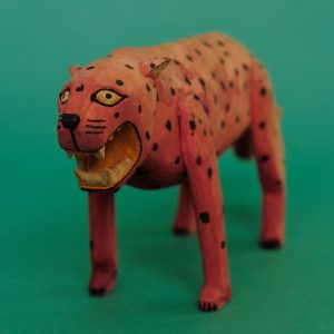 ヴィンテージ オアハカンウッドカービング ジャガー