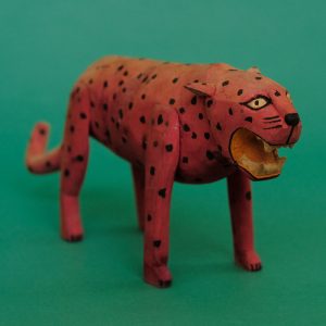 ヴィンテージ オアハカンウッドカービング ジャガー