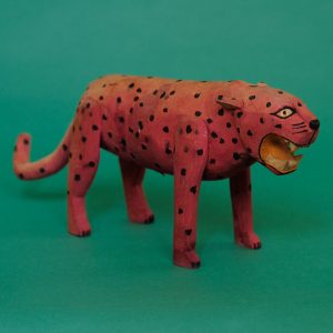 ヴィンテージ オアハカンウッドカービング ジャガー