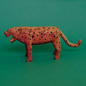 ヴィンテージ オアハカンウッドカービング ジャガー