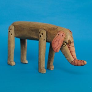 ヴィンテージ オアハカンウッドカーヴィング 象