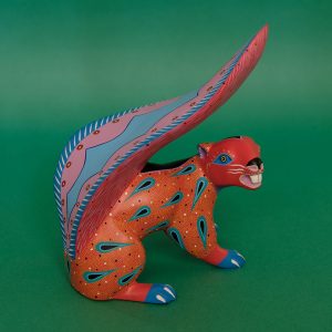 メキシコ民芸品★オアハカのアーティスト作アレブリヘス★フォークアート カエル（アレブリヘ）- LABRAVA [メキシコ 民芸 フォークアート